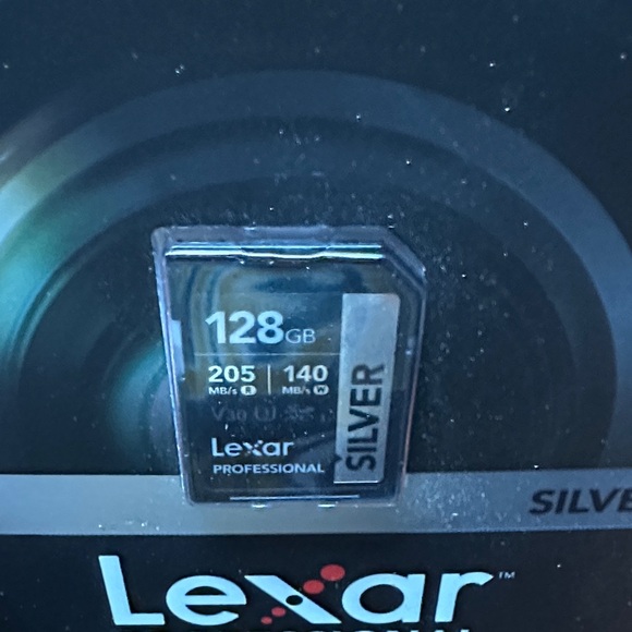 NEW- never opened. Professional 128GB SDXC UHS-I Memory Card - Silver - Picture 4 of 4